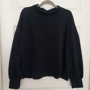 Nuggles Black Bell Sleeve Top, 3X